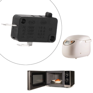 5PCS KW1-103 Microwave Oven Door Switch Fit For Microwave Washing Machine Rice Cooker 16A 250V 2 Pins
